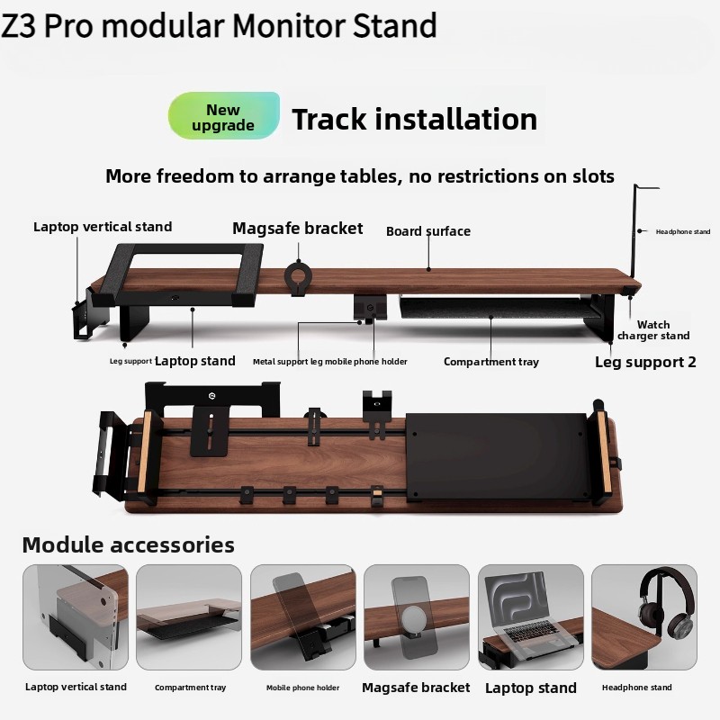 Tablet Lap Desk - Z3 Pro Modulaire Monitor Riser Massief