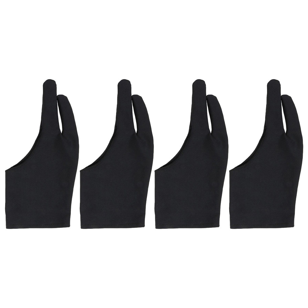 Drawing Glove Artist - 4 stuks spandex handschoenen met twee