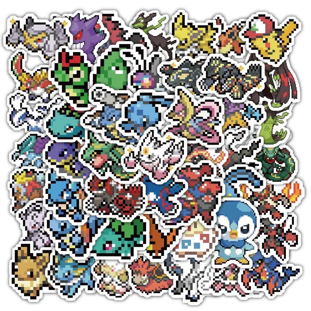 60 stuks Pixel Pokémon Sticker - Tablet Cute Accessories recensie en prijs