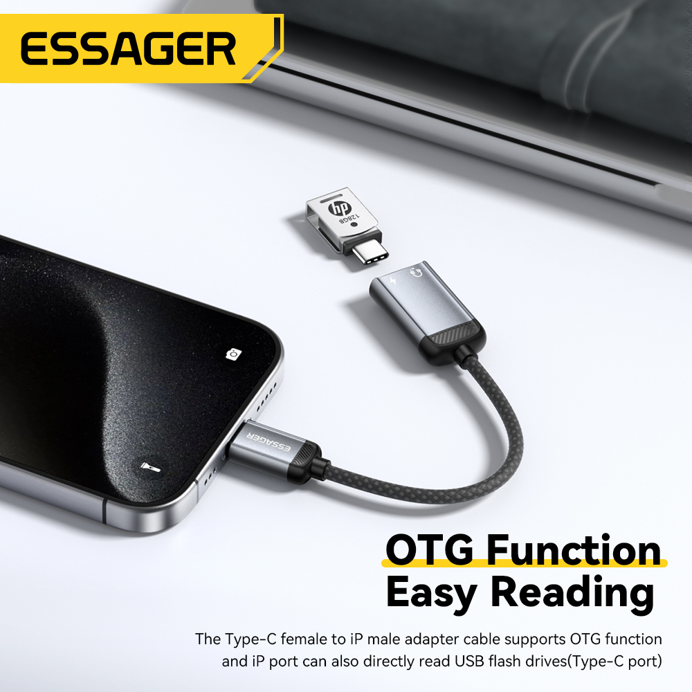 Essager Type C Audio Adapter K - Wired Earphone Lightning recensie en prijs