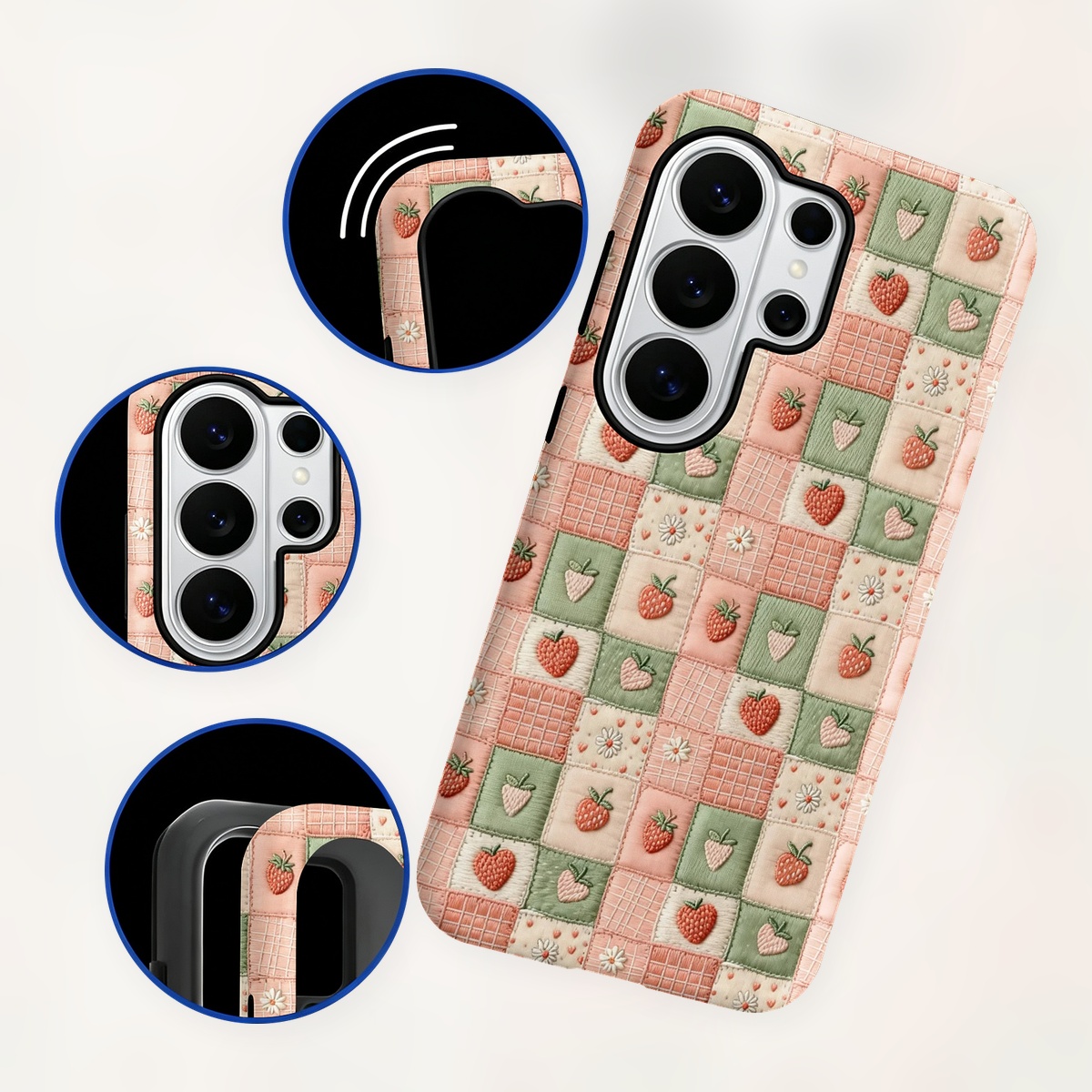 Geborduurde aardbeienpatchwork - Samsung Galaxy S24 recensie en prijs