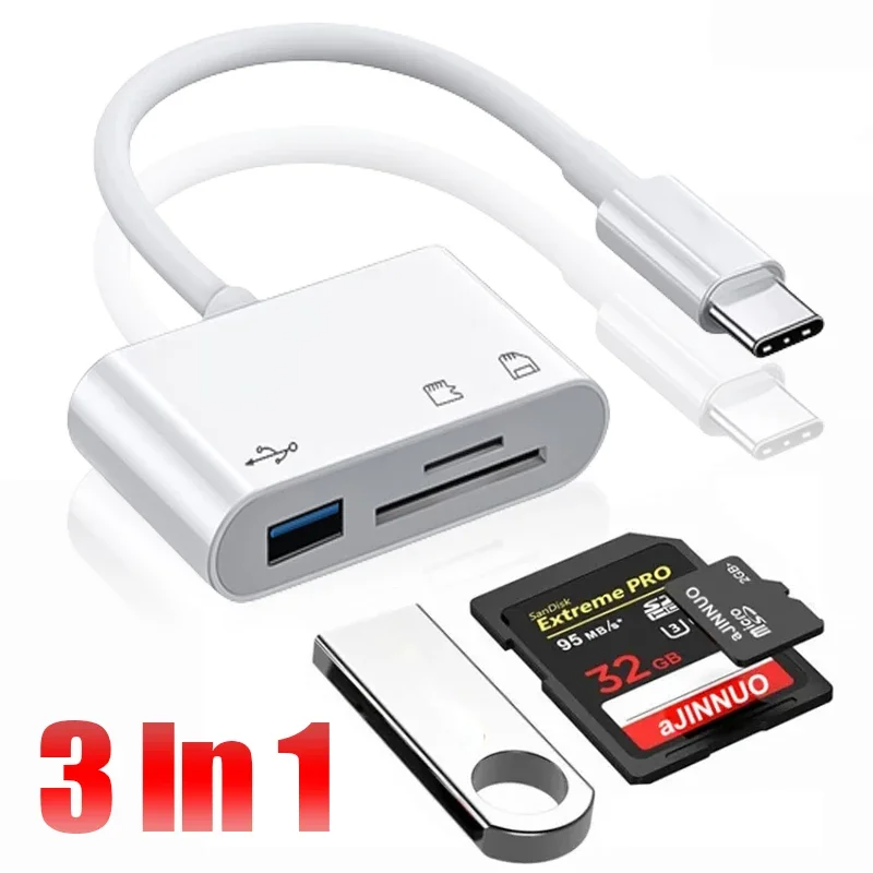 3-in-1 Type-C naar USB-C OTG-a - Usb Hub Type C recensie en prijs