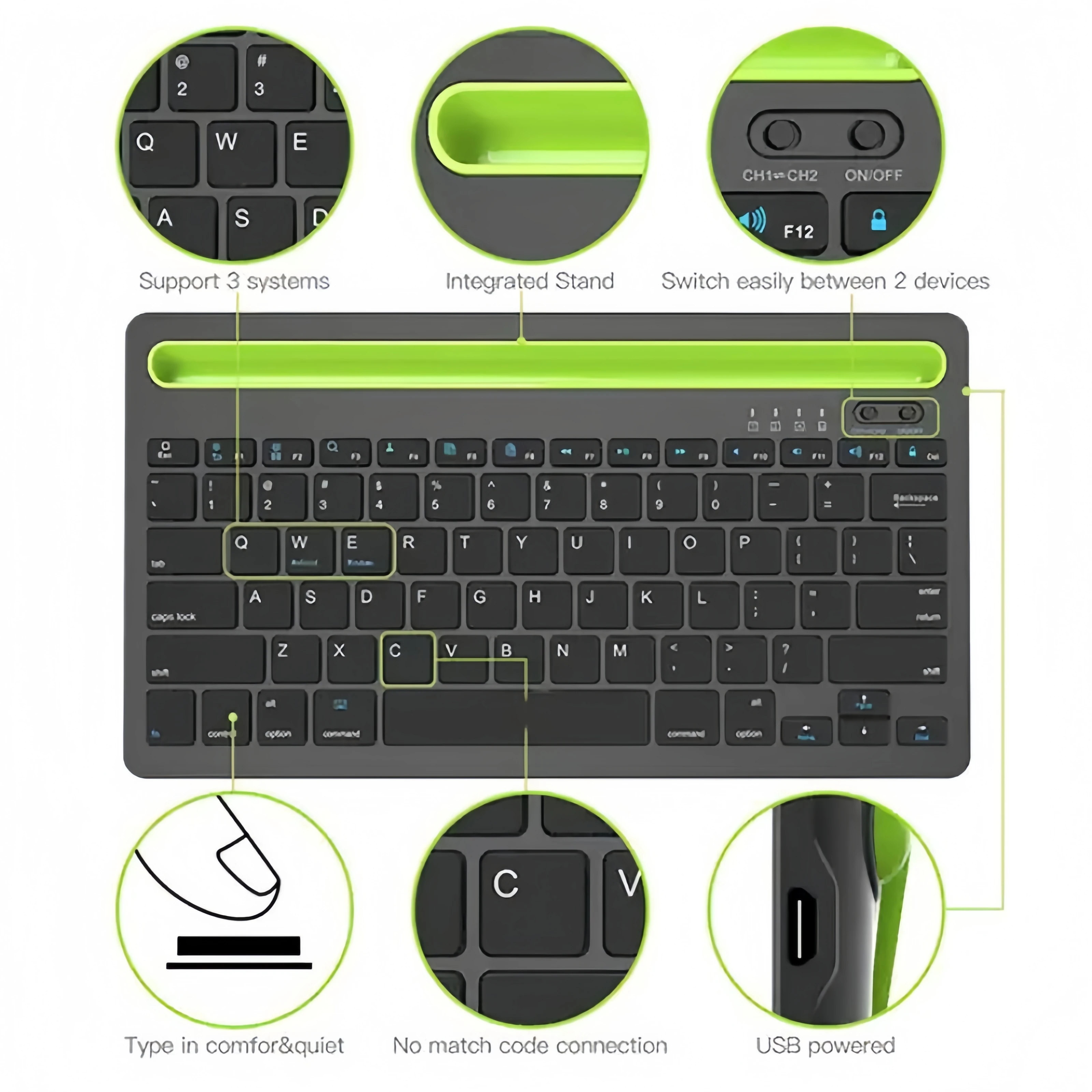 Bluetooth Draadloos Toetsenbor - Android Tablet Gaming Accessories recensie en prijs